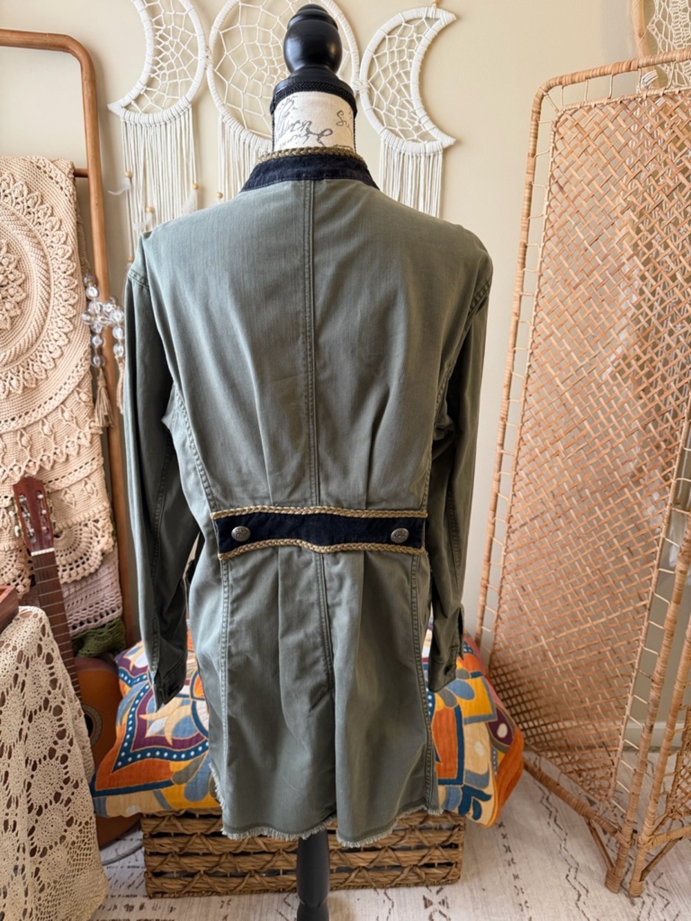 Free People Passenger Jacket Military Army collar - Picture 3 of 16